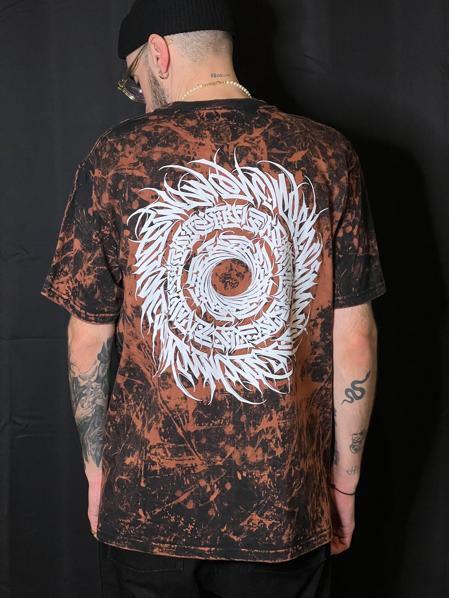 KOVR CERCLE T-shirt personnalisé javel L