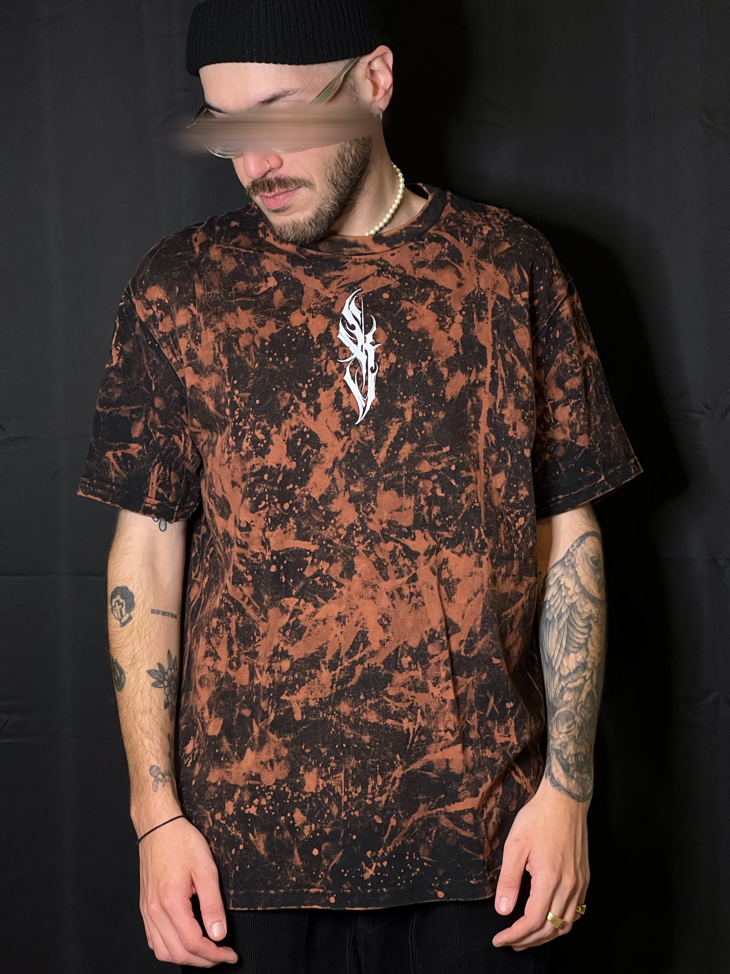 KOVR CERCLE T-shirt personnalisé javel L